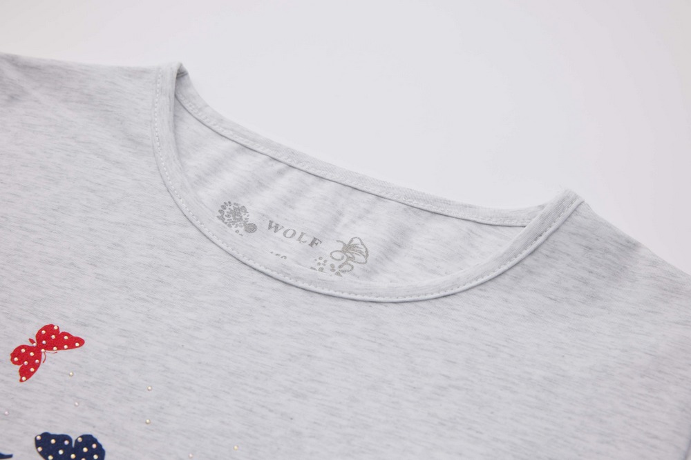 Dívčí triko Wolf S2447 vel. 146-164 šedý melír