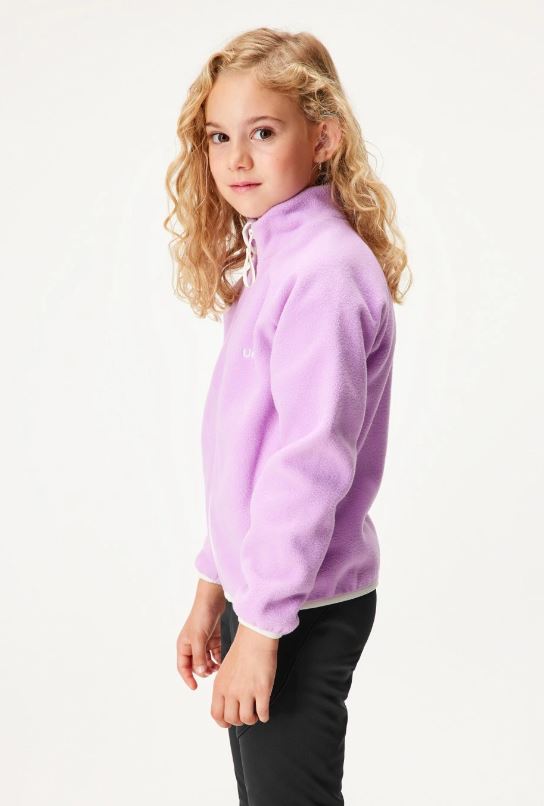 Dívčí fleecová mikina Unuo lila