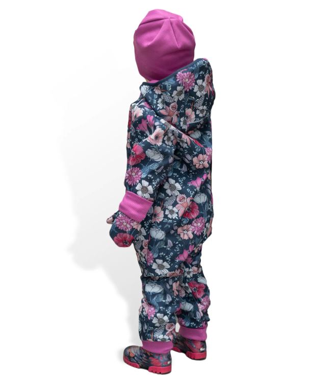 Rostoucí softshellová kombinéza Esito s fleecem Garden bloom