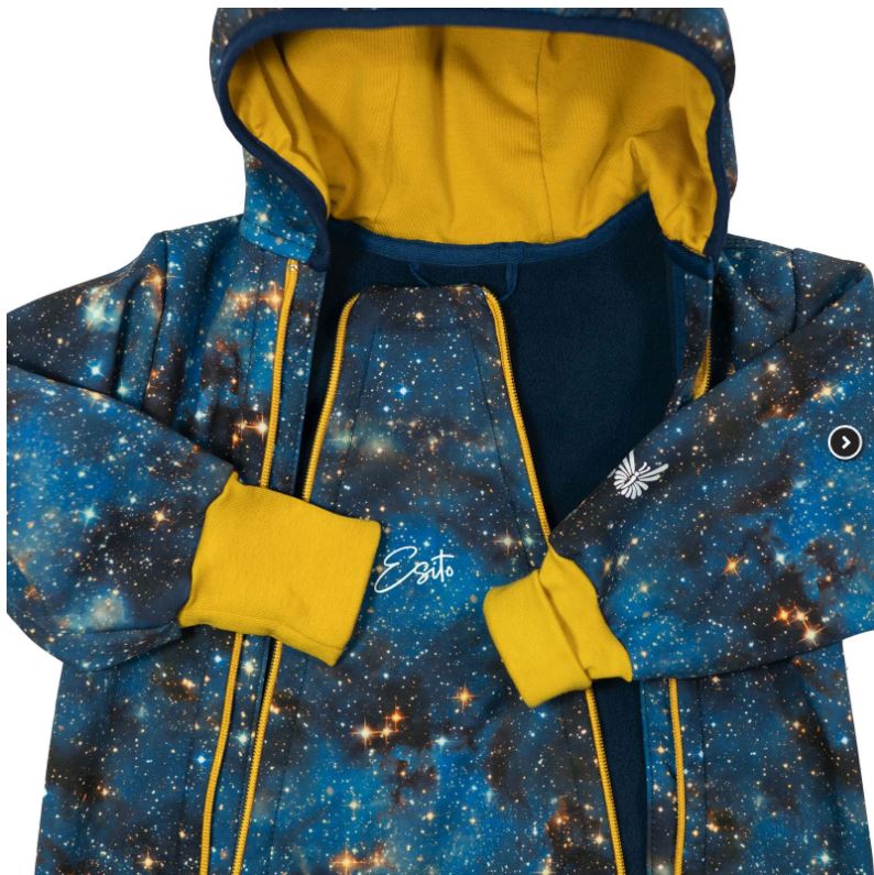 Rostoucí softshellová kombinéza Esito s fleecem Galaxie