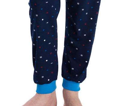 Chlapecké pyžamo Betty Mode tričko + dlouhé kalhoty modré SPORT