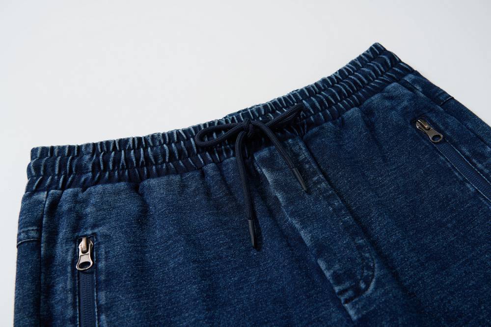 Sportovní kalhoty Wolf T2562B - imitace rifloviny tmavě modré