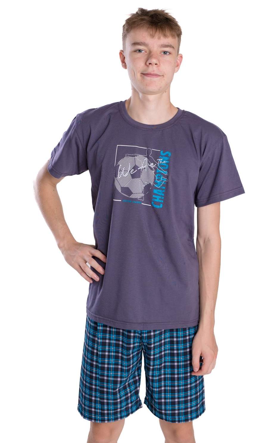 Chlapecké pyžamo Betty Mode letní tmavě šedé CHAMPIONS