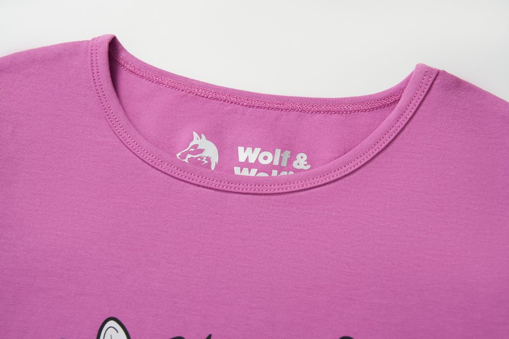 Dívčí triko Wolf & Wolfie S2542 lila
