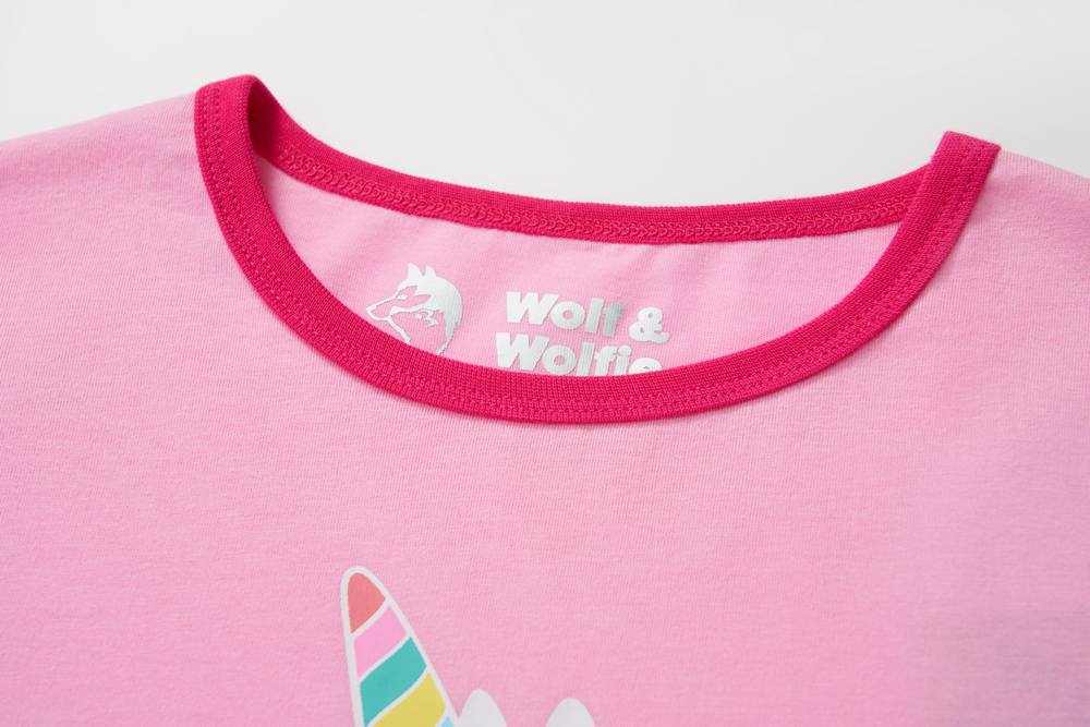 Dívčí pyžamo Wolf & Wolfie S2552 růžové