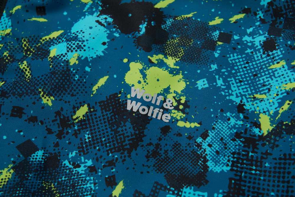 Chlapecká zimní bunda Wolf & Wolfie B2564 petrolejová