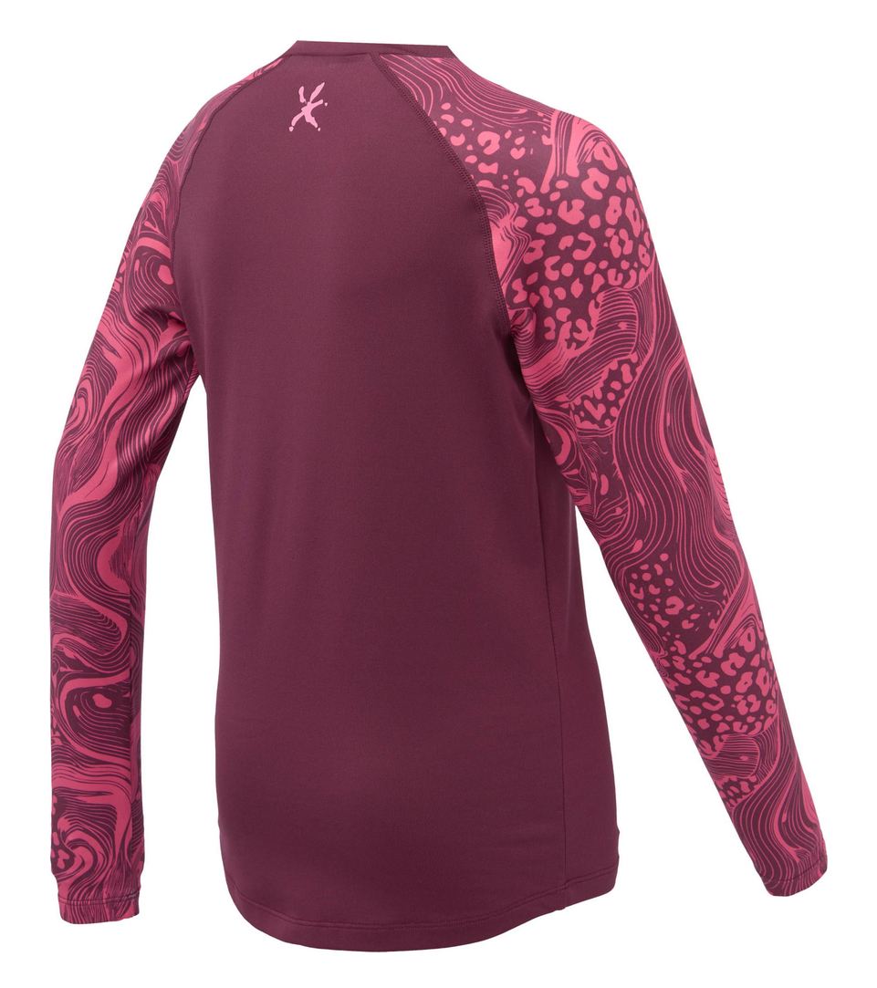 Dívčí termotriko Klimatex RAVN vínové