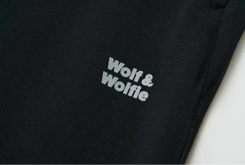 Dámské tepláky Wolf & Wolfie T2574B černé s kapsami