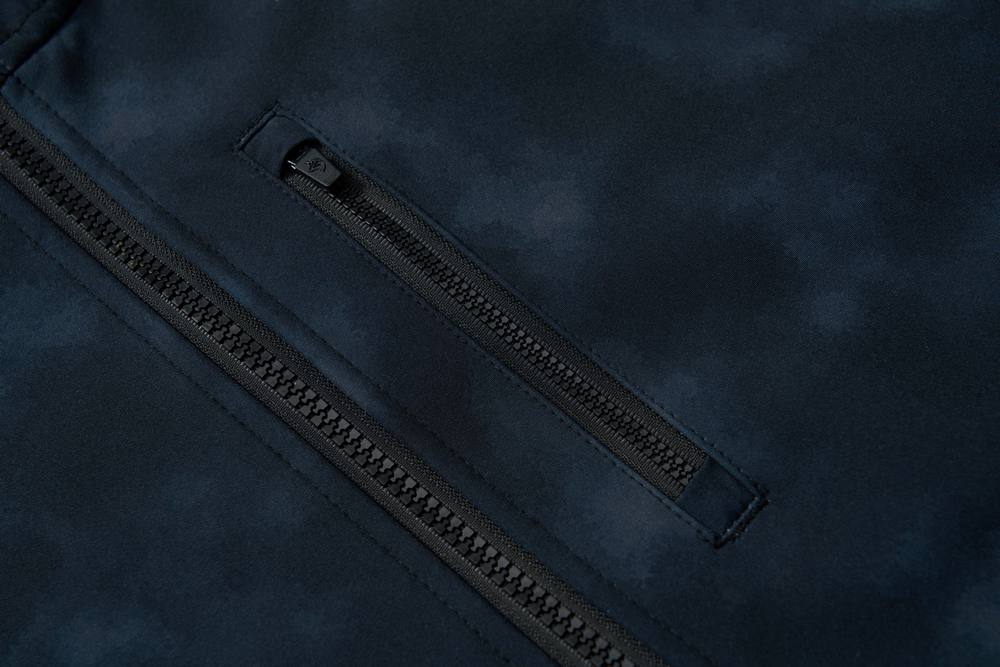 Chlapecká softshellová bunda Wolf & Wolfie s fleecem B2665 tmavě modrá