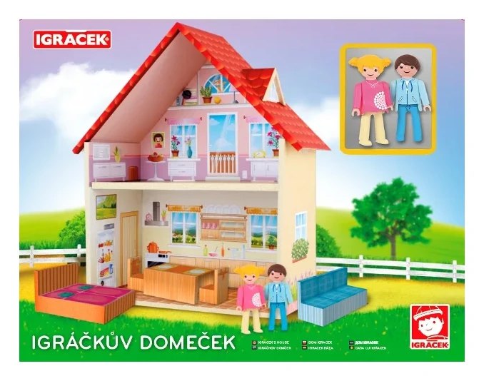 Efko Igráčkův domeček s nábytkem a figurkami