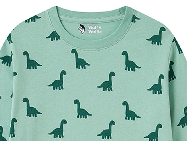 Chlapecké pyžamo Wolf & Wolfie S2655 vel. 98-128 zelené dino