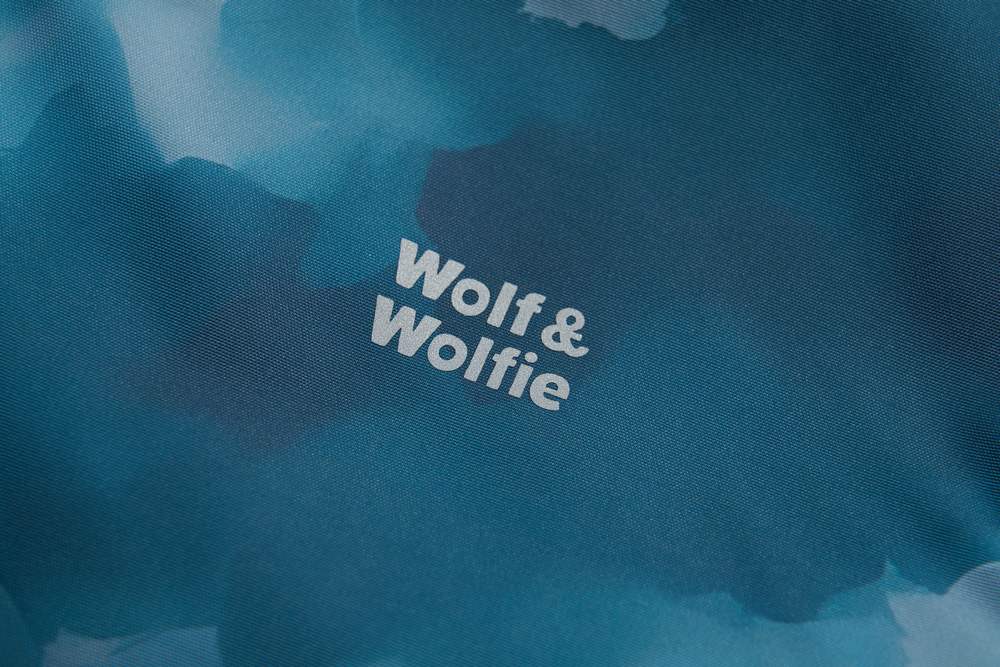 Chlapecká podzimní/jarní bunda Wolf & Wolfie B2562B modrá s černou