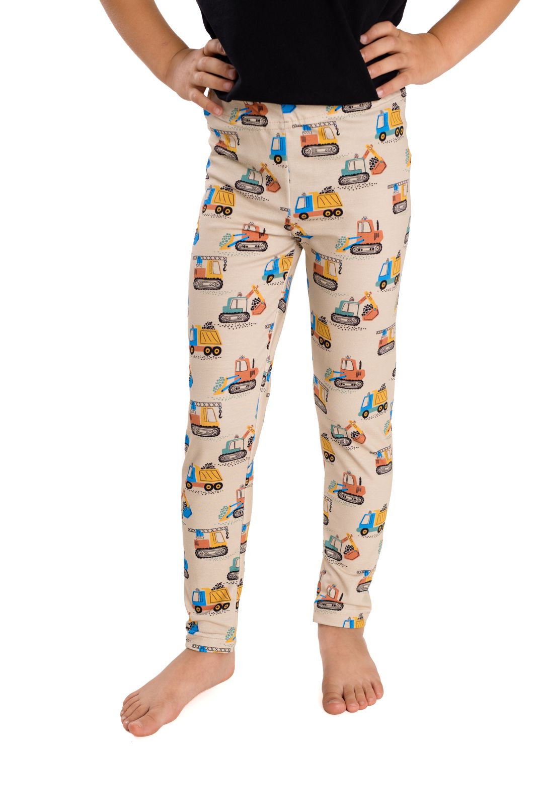 Chlapecké legíny Betty mode vel. 104-122 stavební stroje