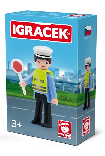 Igráček Dopravní policista s doplňky