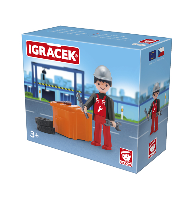 Igráček Automechanik s doplňky
