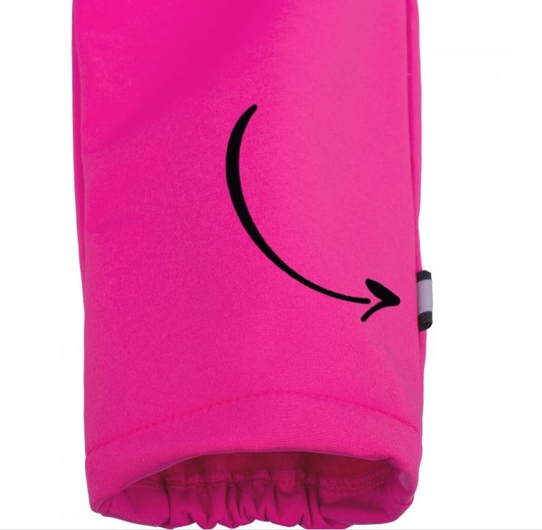 Dívčí softshellové kalhoty Unuo s fleecem souhvězdí medvěda tmavě růžové