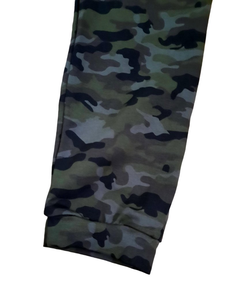 Chlapecké tepláky NOVÉ (úzký střih) vel. 98 zelený maskáč