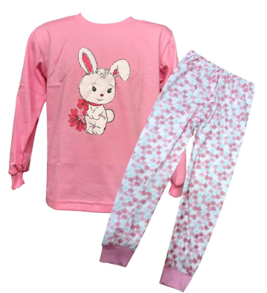 Dívčí pyžamo Betty Mode vel. 86 růžové zajíček
