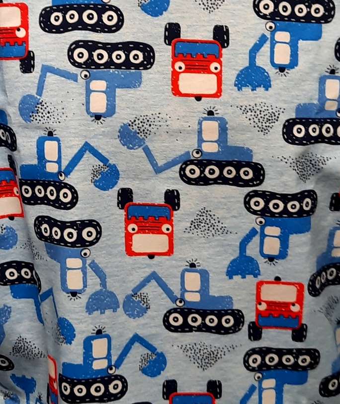 Chlapecké pyžamo Betty Mode vel. 128 letní s bagrem