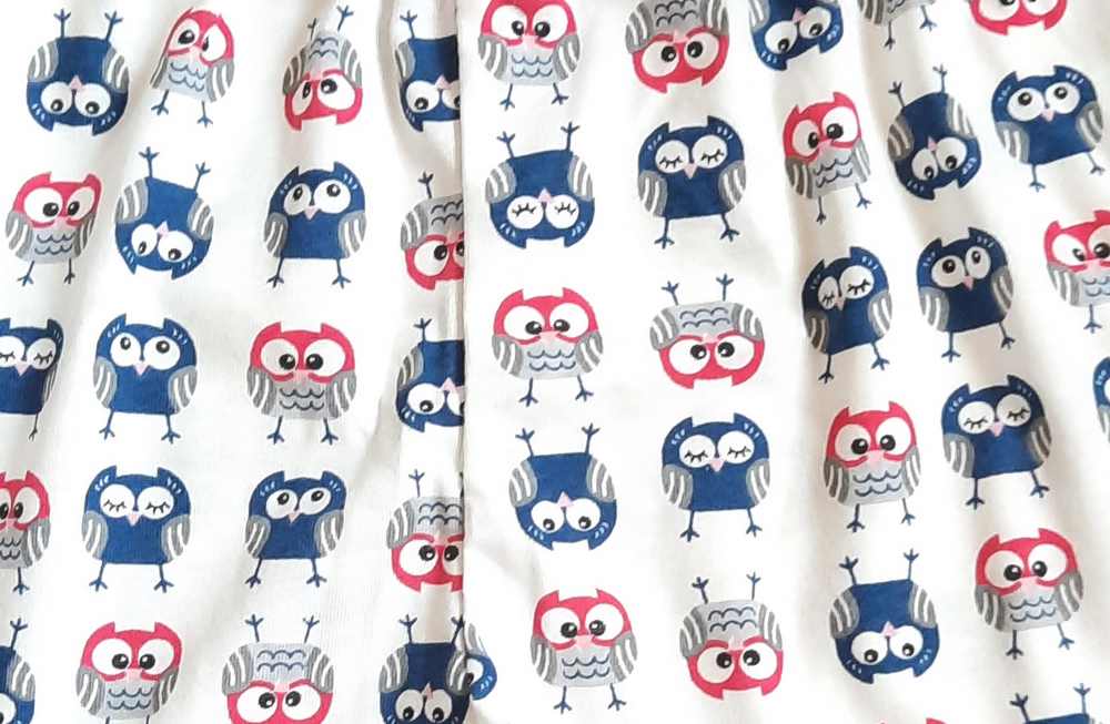 Dívčí letní pyžamo Betty Mode tmavě modré sovičky