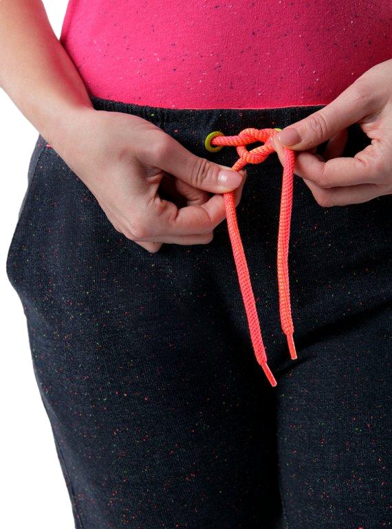 Dámské tepláky Loap Edora šedé s barevným melírem