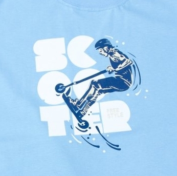 Chlapecké pyžamo Betty mode letní scooter světle modré