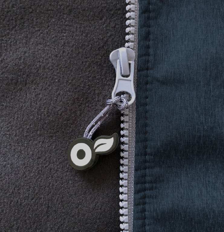 Dívčí softshellová bunda s fleecem Unuo tmavě modrá lístečky