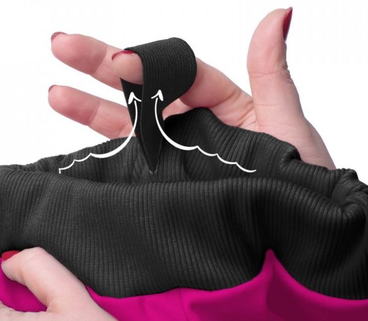 Dívčí softshellové kalhoty Unuo Flexi s fleecem šedé s růžovou