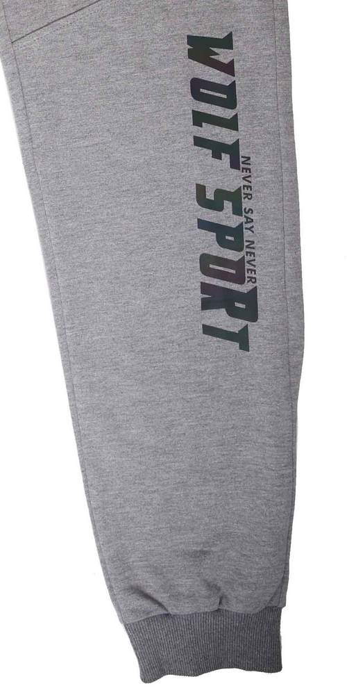 Sportovní chlapecké tepláky Wolf T2176D vel. 164 šedé