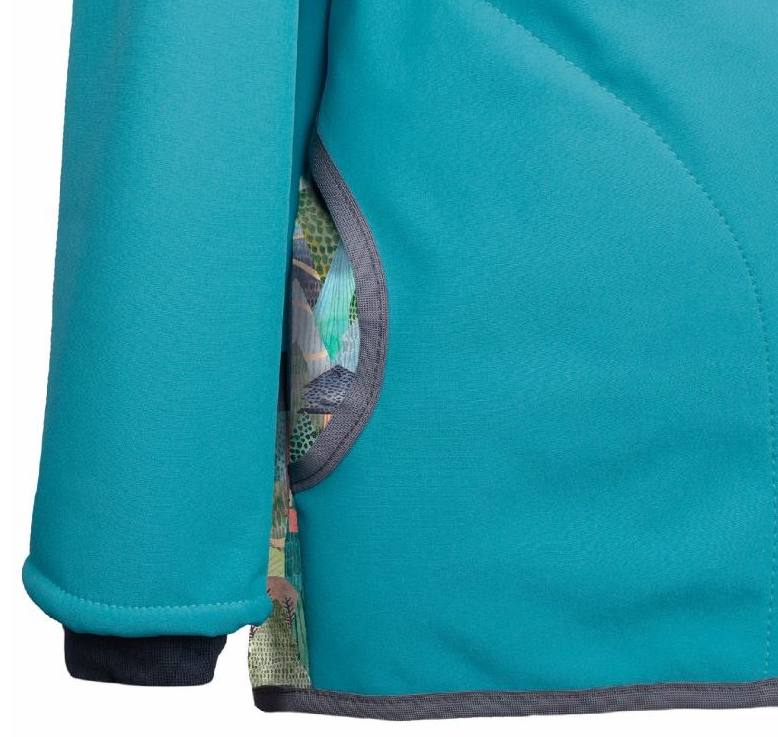 Dětská softshellová bunda s fleecem Unuo kouzelné stromy