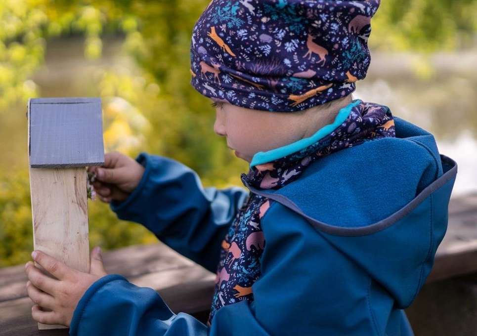 Dětská fleecová čepice Unuo noční zvířátka