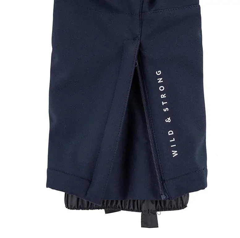 Dětské lyžařské softshellové kalhoty Loap Lomec tmavě modré