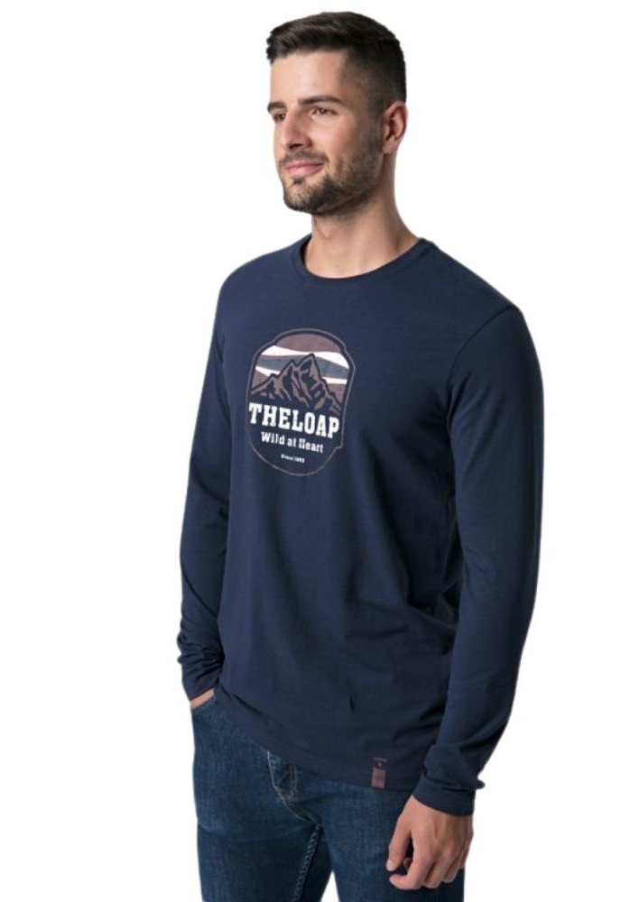 Pánské triko Loap Alco vel. L tmavě modré