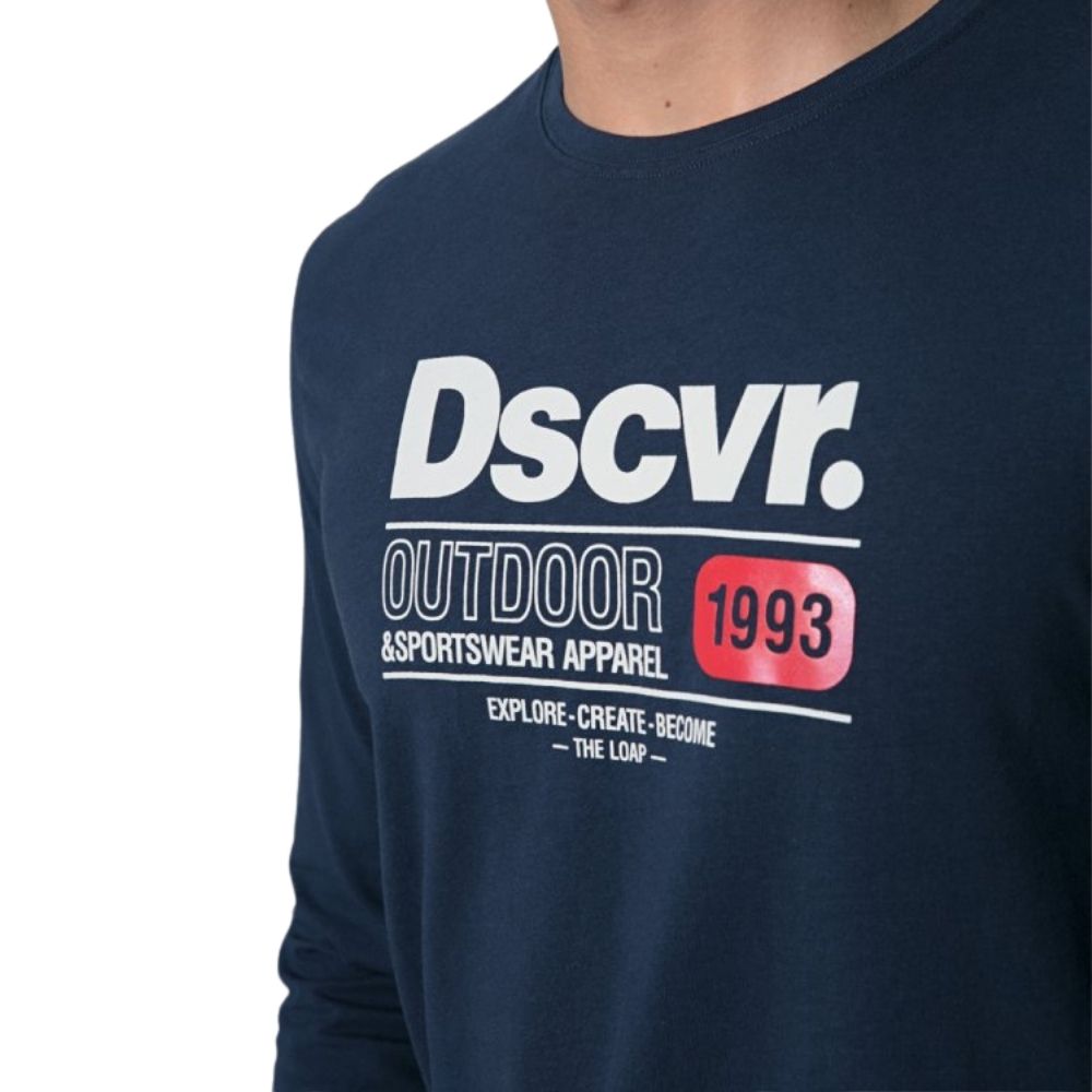 Pánské triko Loap Alarm modré