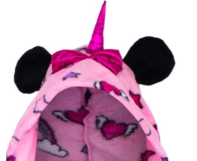 Dívčí župan Minnie růžový s ušima