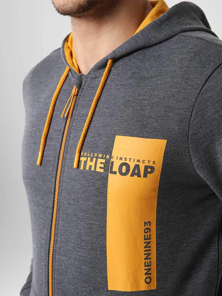 Pánská mikina Loap Eciss tmavě šedá