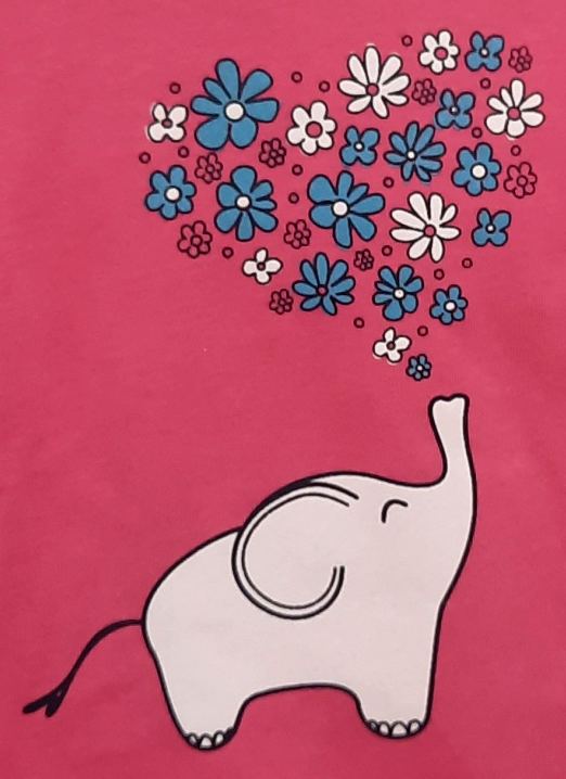 Dívčí pyžamo Betty Mode růžové slon