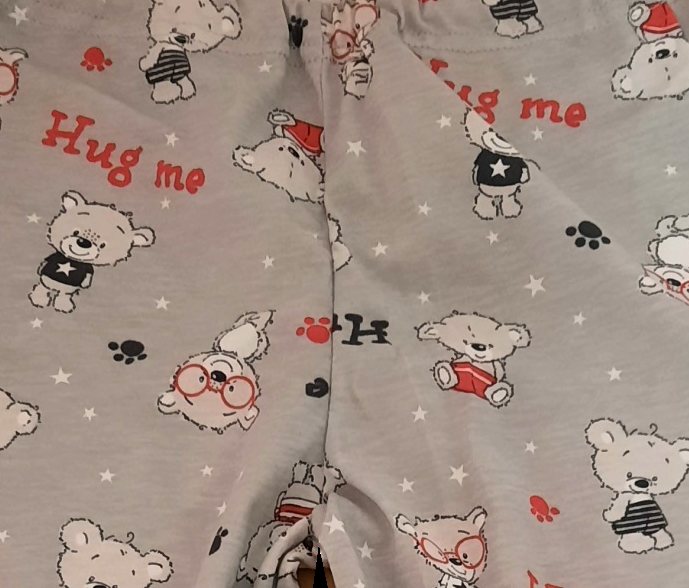 Dívčí pyžamo Betty Mode vel. 104 tmavě růžové medvídek