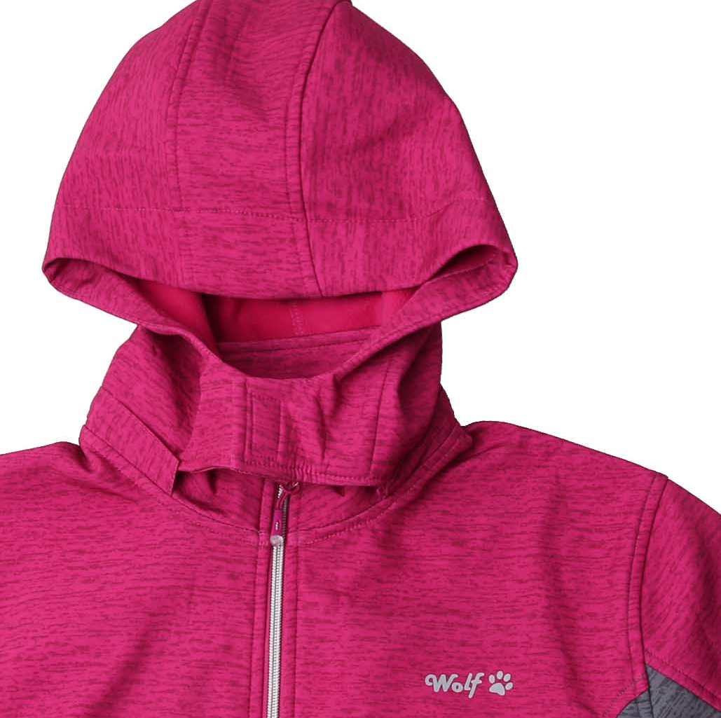 Dívčí softshellová bunda Wolf B2267 šedá s růžovou