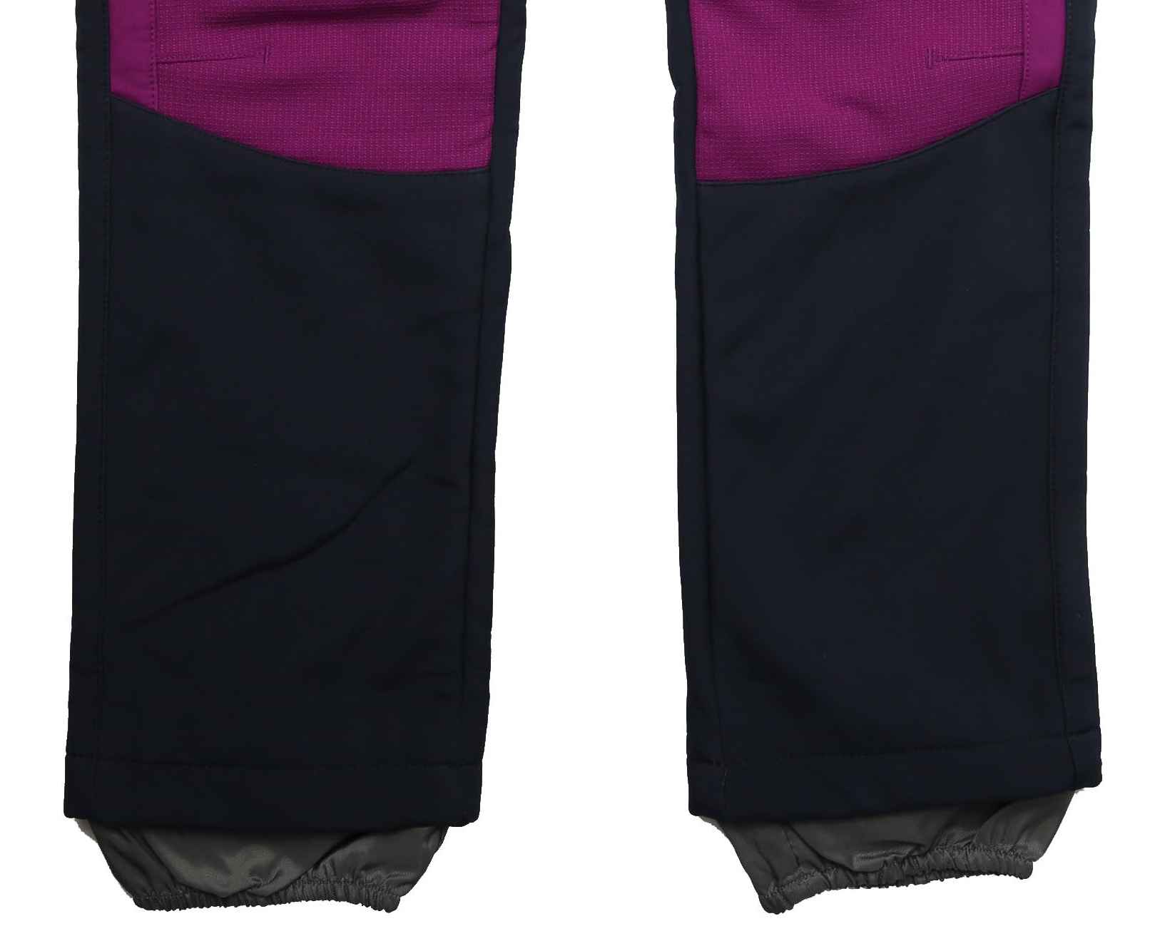 Dívčí softshellové kalhoty Wolf s fleecem B2295 vel. 146 tm. modré s vínovou