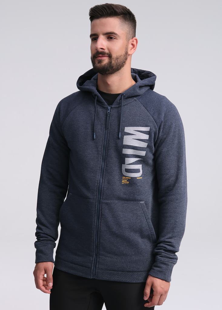 Pánská mikina Loap Edur šedomodrá