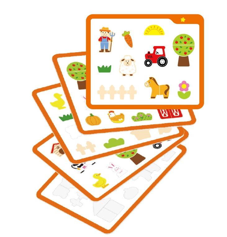 Dřevěná zatloukačka - farma 