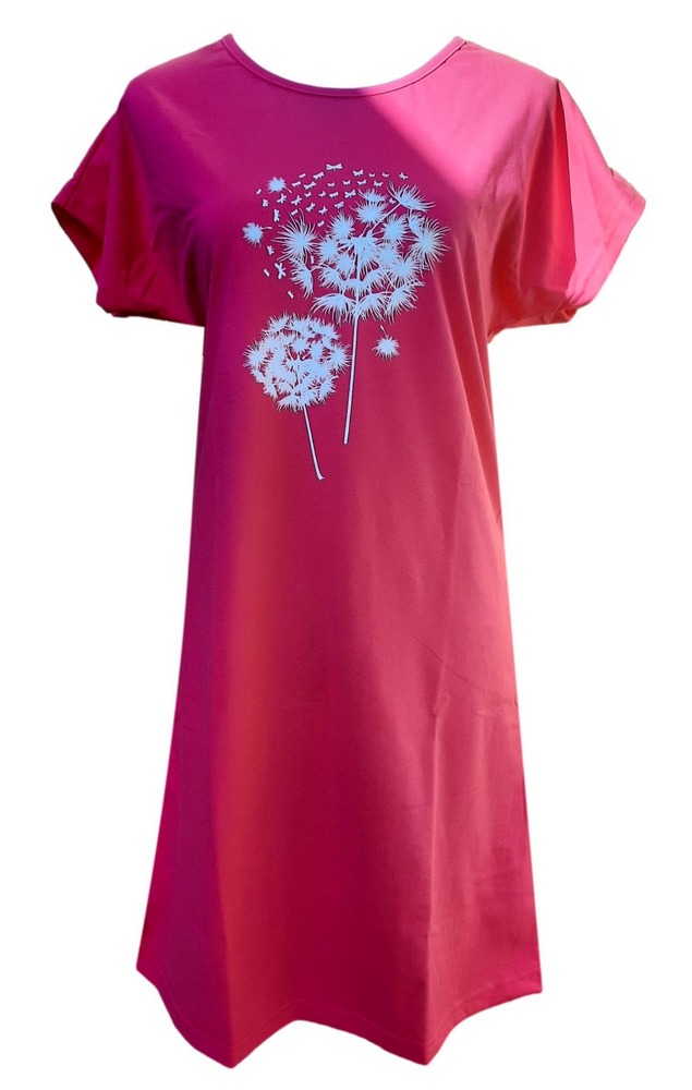 Dívčí noční košile Betty mode růžová pampelišky