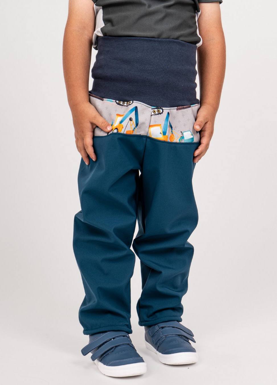 Batolecí softshellové kalhoty Unuo s fleecem bagry