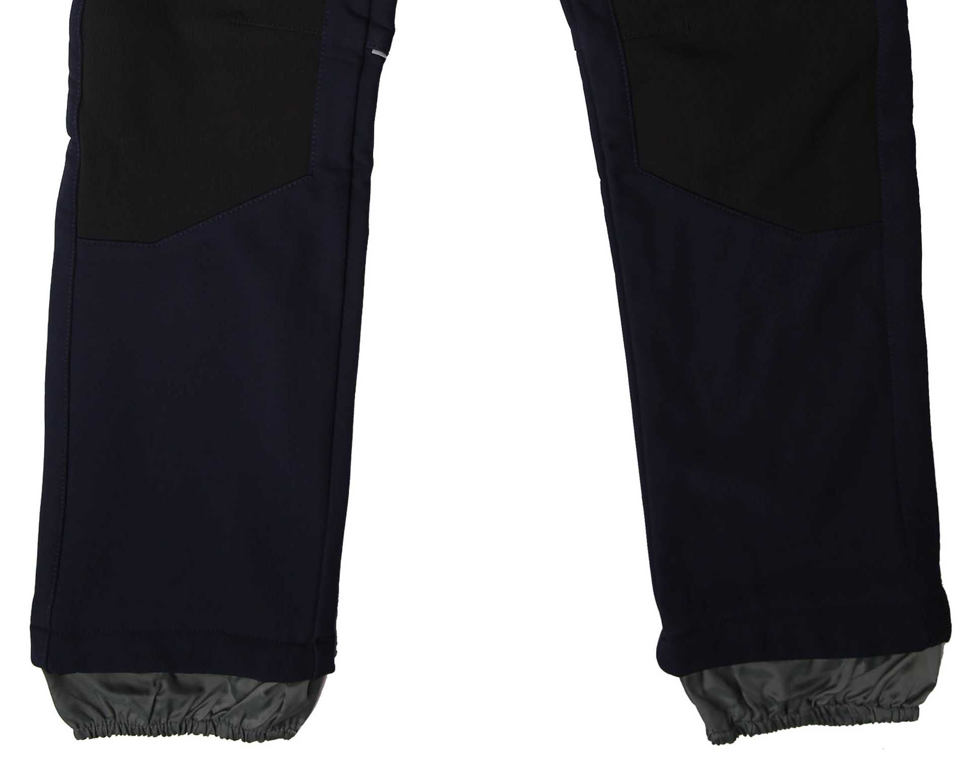 Dívčí softshellové kalhoty Wolf s fleecem B2395 tmavě modré s růžovou 