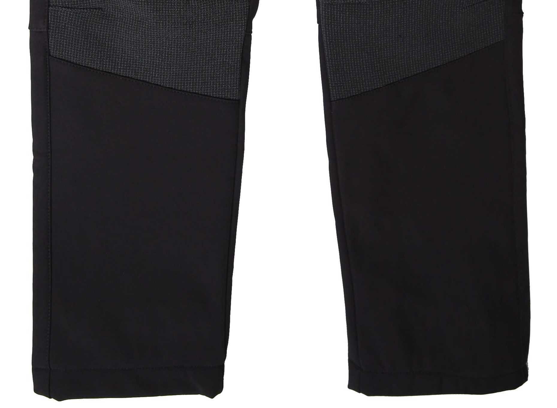 Dětské softshellové kalhoty Wolf s fleecem B2396 černé se žlutou