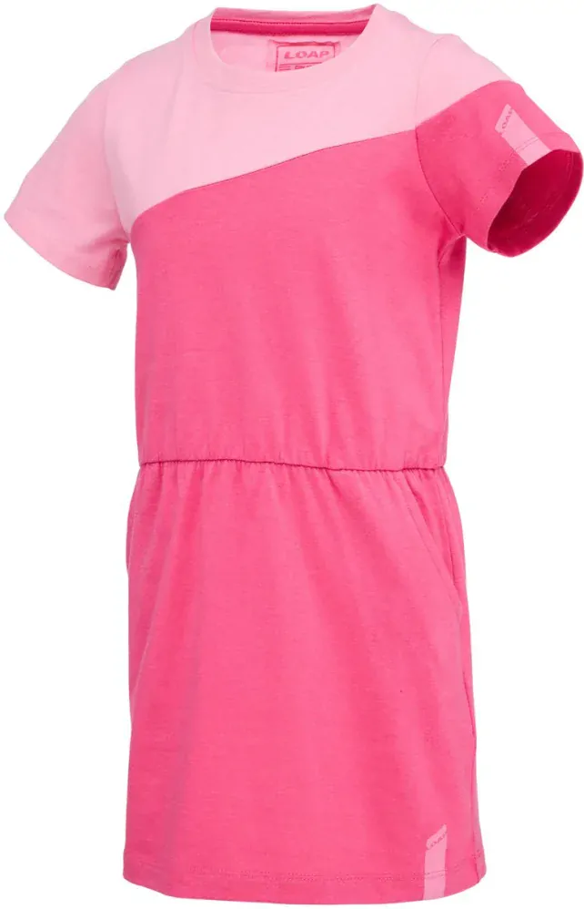 Dívčí šaty Loap Besmora růžové
