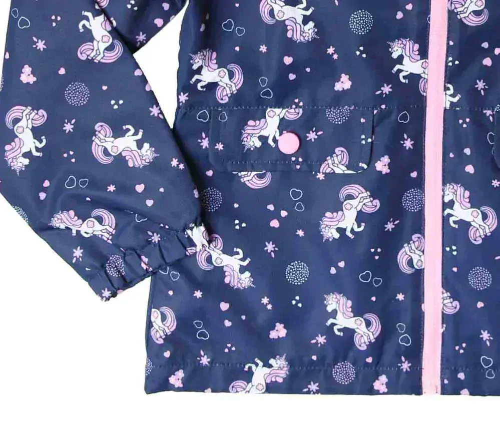 Dívčí šusťáková bunda Wolf B2463 tmavě modrá