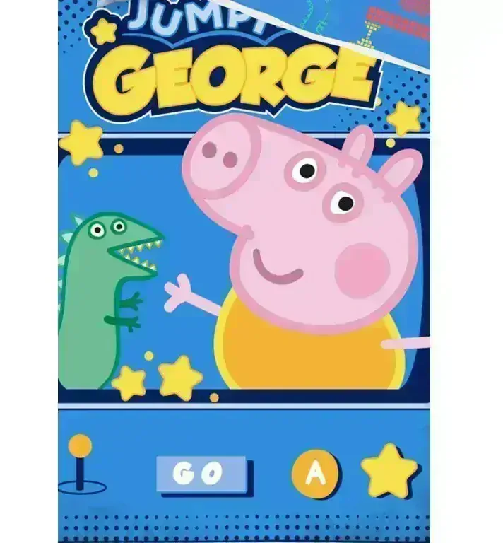 Povlečení Pig George jumping game 140x200/70x90 cm