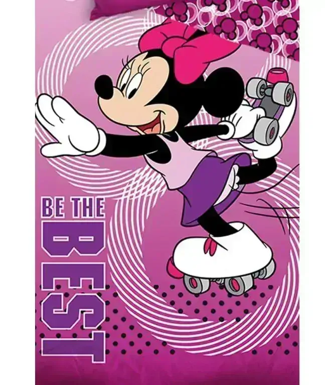 Povlečení Minnie na bruslích 140x200/70x90 cm